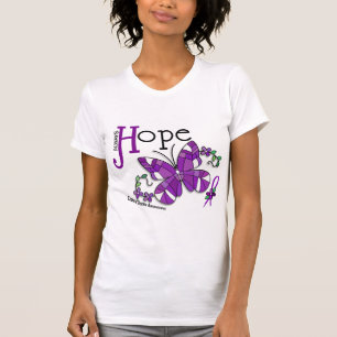 T-shirt A doença de Crohn da borboleta do vitral