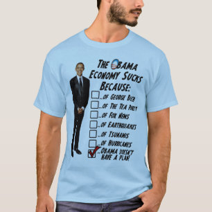 T-shirt A economia de Obama suga