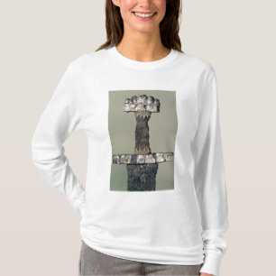 T-shirt A empunhadura de uma espada de Viking encontrou em