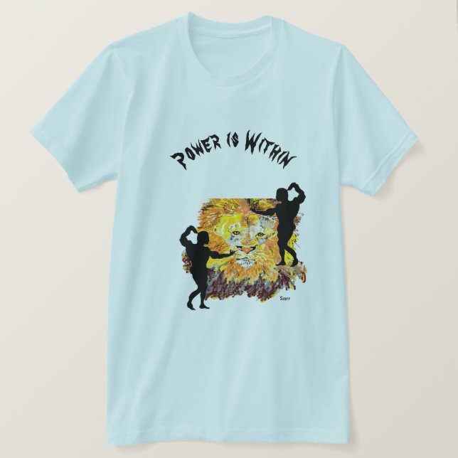 T-Shirt : A energia está dentro (Frente do Design)