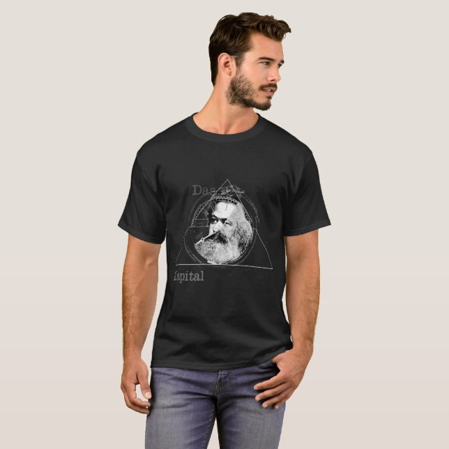 T-shirt A época da obscuridade de Marx (Frente Completa)