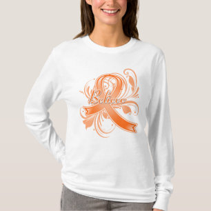 T-shirt A esclerose múltipla acredita a fita do Flourish