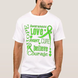 T-shirt A esperança do linfoma de Non-Hodgkins exprime a