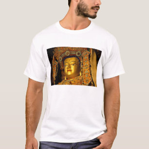 T-shirt A estátua de Jowo Buddha dourada, o Templo Jokhan