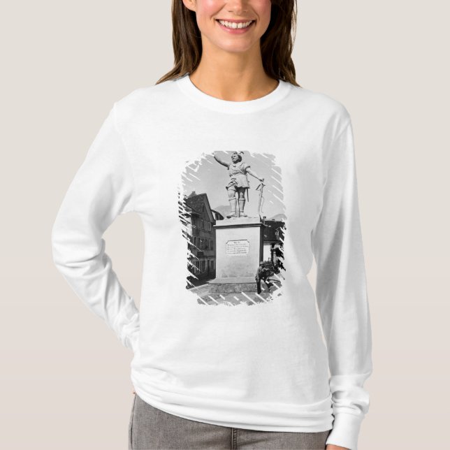 T-shirt A estátua de William diz, c.1860-90 (Frente)