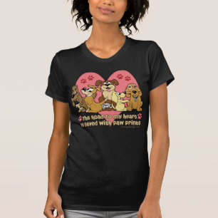 T-shirt A estrada a meu cão do coração