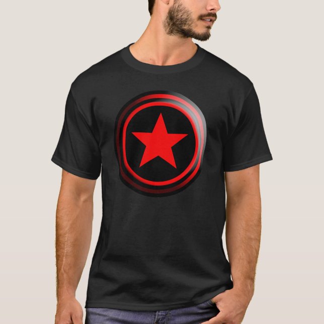 T-shirt A estrela do vermelho da MARCA (Frente)
