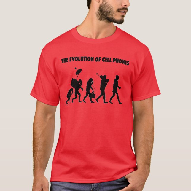 T-shirt A evolução dos telemóveis (Frente)