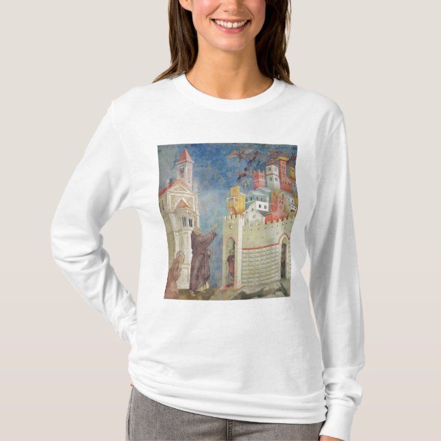 T-shirt A expulsão dos diabos de Arezzo, 1297-99 (Frente)