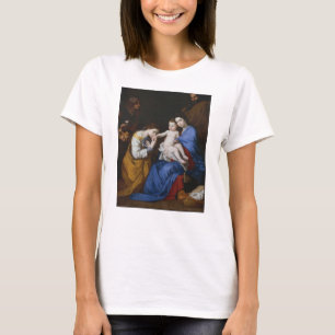 T-shirt A família santamente com santos Anne e Catherine