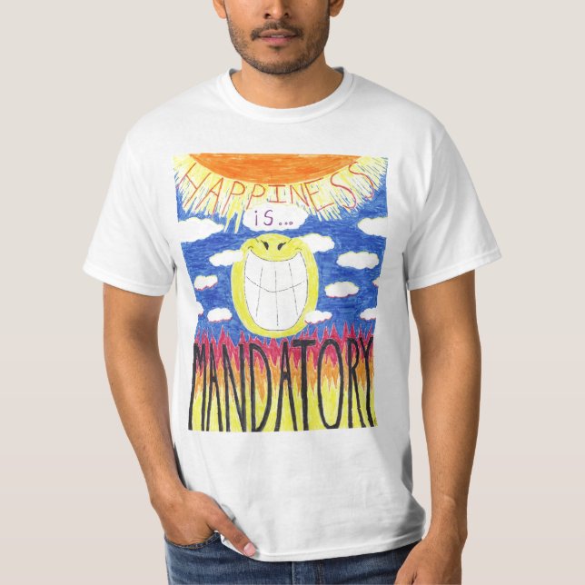 T-shirt A felicidade é (Frente)