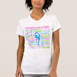 T-shirt A figura patinador Pastel exprime a tipografia