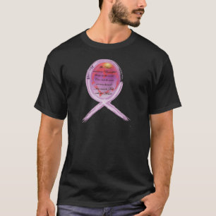 T-shirt A fita roxa do sobrevivente cerca palavras para