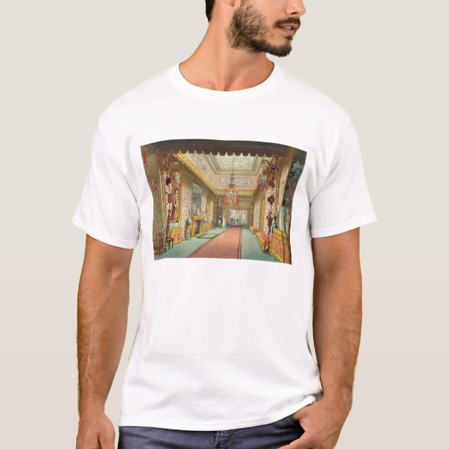 T-shirt A galeria chinesa, 'das vistas do Pavi real (Frente)