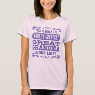 T-shirt A grande grande avó do mundo