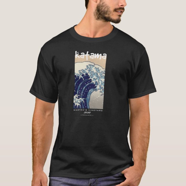 T-shirt A grande onda fora de Katama (Frente)