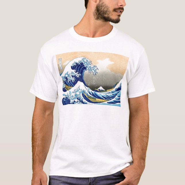 T-shirt A grande onda - Hokusai (Frente)