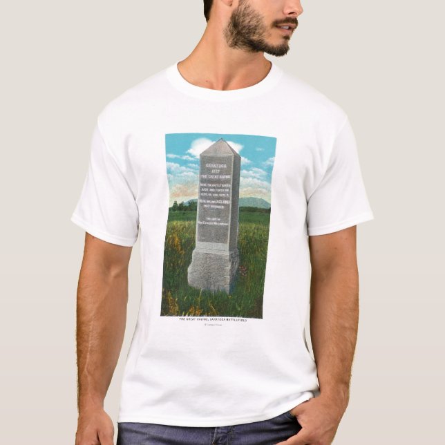 T-shirt A grande ravina do campo de batalha de Saratoga (Frente)