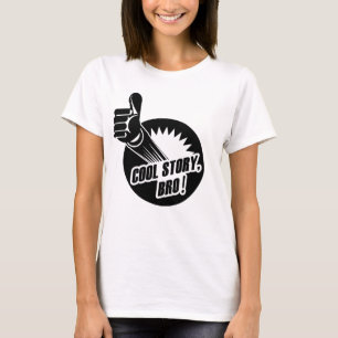 T-shirt A história legal Bro manuseia acima