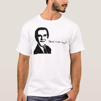 T-shirt A imagem e as citações de George Bush, "precisam