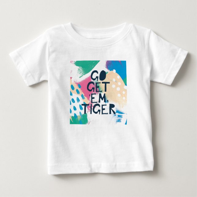 T-shirt A inspiração brilhante II | vai obtem-lhes o tigre (Frente)