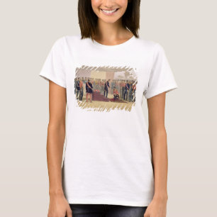 T-shirt A investigação da ordem do banho, placa para