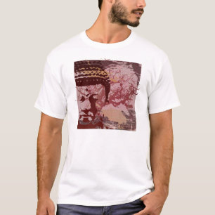T-shirt A ioga fala: Gráfico da árvore de Buddha