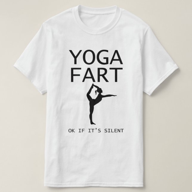 T-shirt A ioga Fart (Frente do Design)