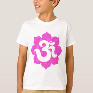 T-shirt A ioga OM em Lotus pica