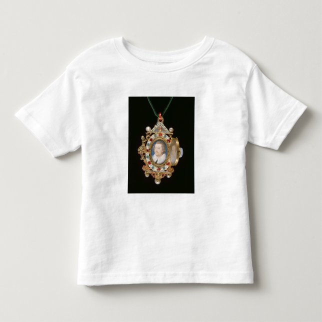 T-shirt A jóia de Gresley, com os retratos diminutos do (Frente)
