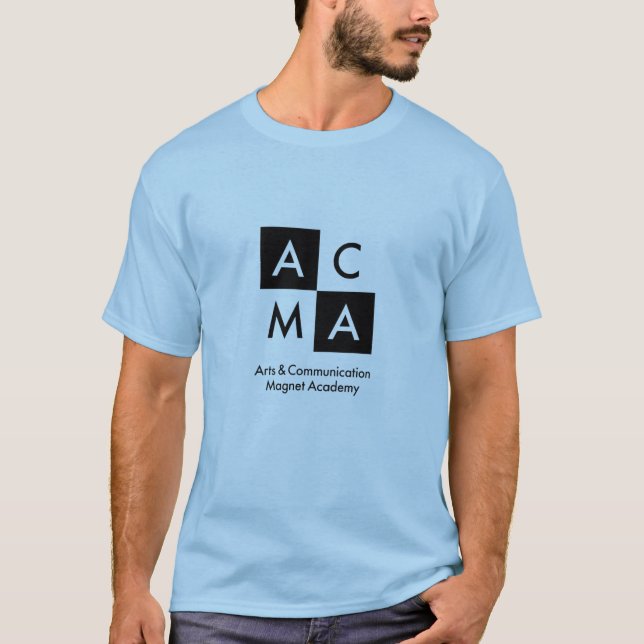 T-shirt A Laço-Tintura azul (Frente)