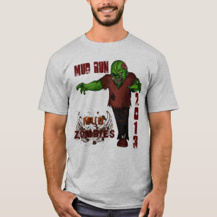 T-shirt A lama funciona 2013 zombis da lama da equipe
