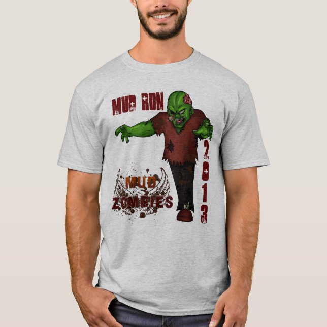 T-shirt A lama funciona 2013 zombis da lama da equipe (Frente)