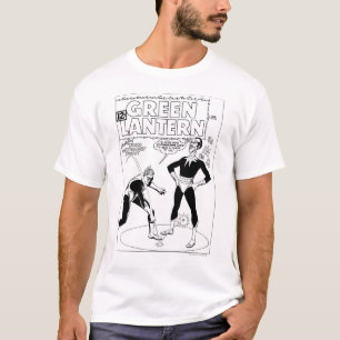 T-shirt A lanterna verde remove o anel, preto e branco