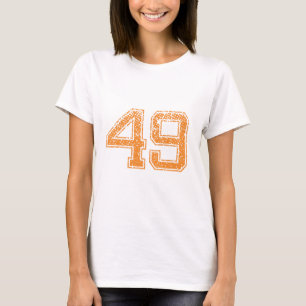 T-shirt A laranja ostenta o número 49.png de Jerzee