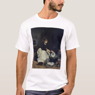 T-shirt A lavagem da louça da empregada doméstica da