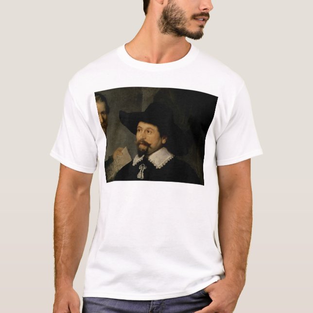 T-shirt A lição da anatomia do Dr. Nicolaes Tulp, 1632 2 (Frente)
