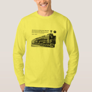 T-shirt A locomotiva de Baldwin funciona a turbina de