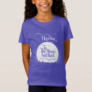 T-shirt À lua e à parte traseira