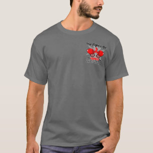 T-shirt A luta está sobre contra neoplasma de