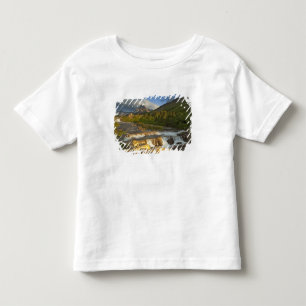 T-shirt A luz da manhã saúda Swiftcurrent Falls no