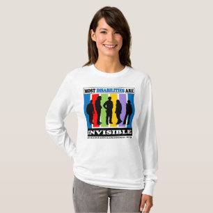 T-shirt A maioria de inabilidades são invisíveis - camis