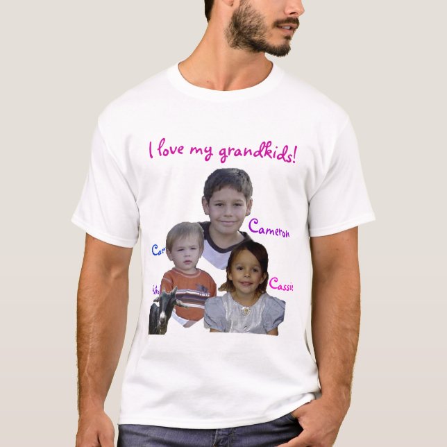 T-shirt a mamã ama seus netos (Frente)