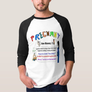 T-shirt A mamã nova grávida adverte o pai