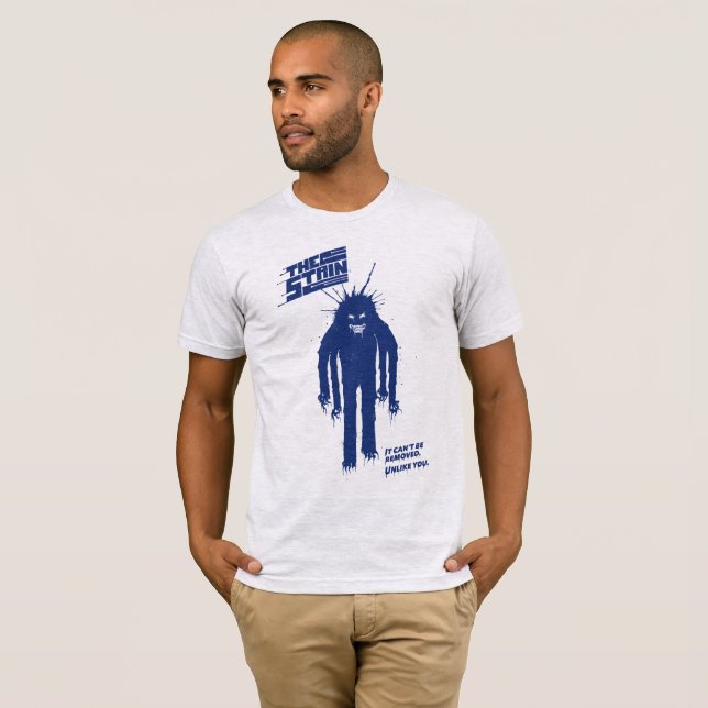 T-SHIRT A MANCHA - AZUL (Frente Completa)