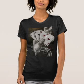 T-shirt A mão do homem inoperante