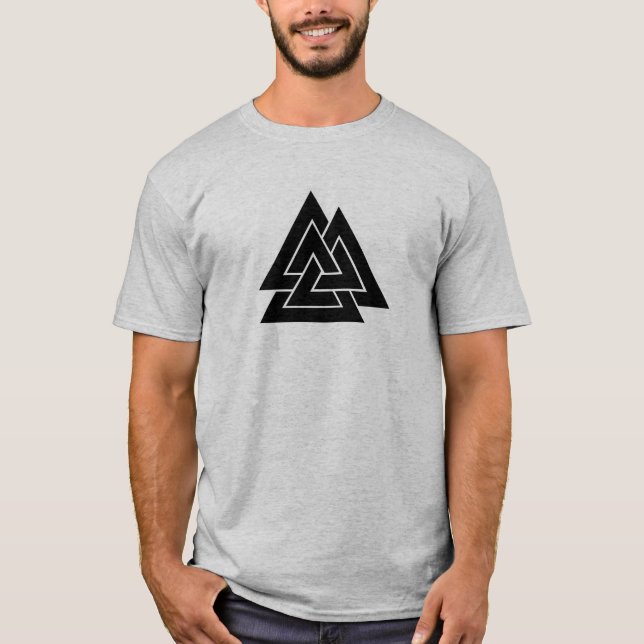 T-shirt A marca de Odin, o Valknut (Frente)