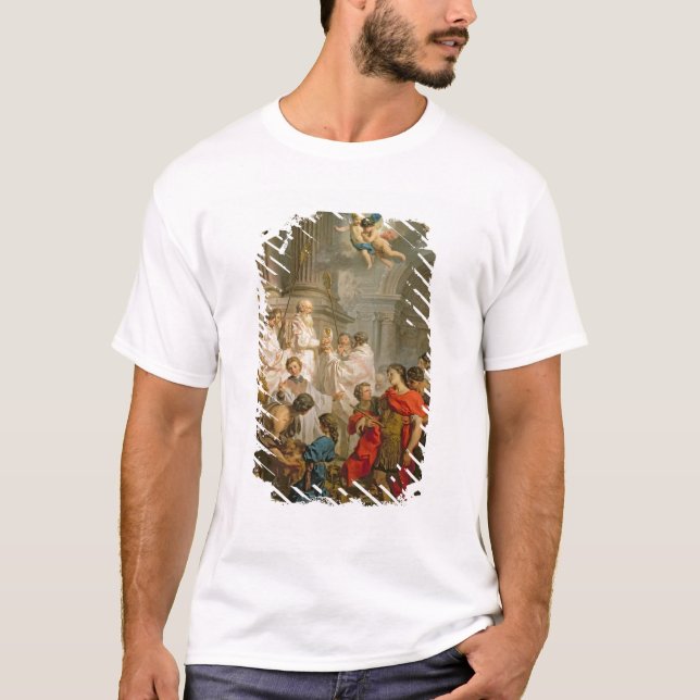 T-shirt A massa da manjericão do St. (óleo em canvas) (Frente)