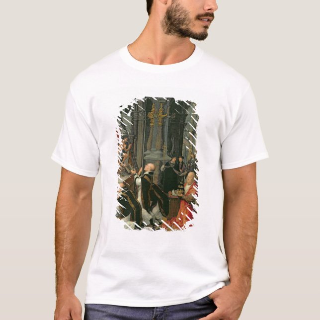 T-shirt A massa de St Gregory (óleo em canvas) (Frente)