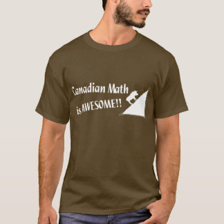 T-shirt A matemática canadense é impressionante